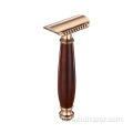 Baili Twin Blade Razor Wood Razor Blade